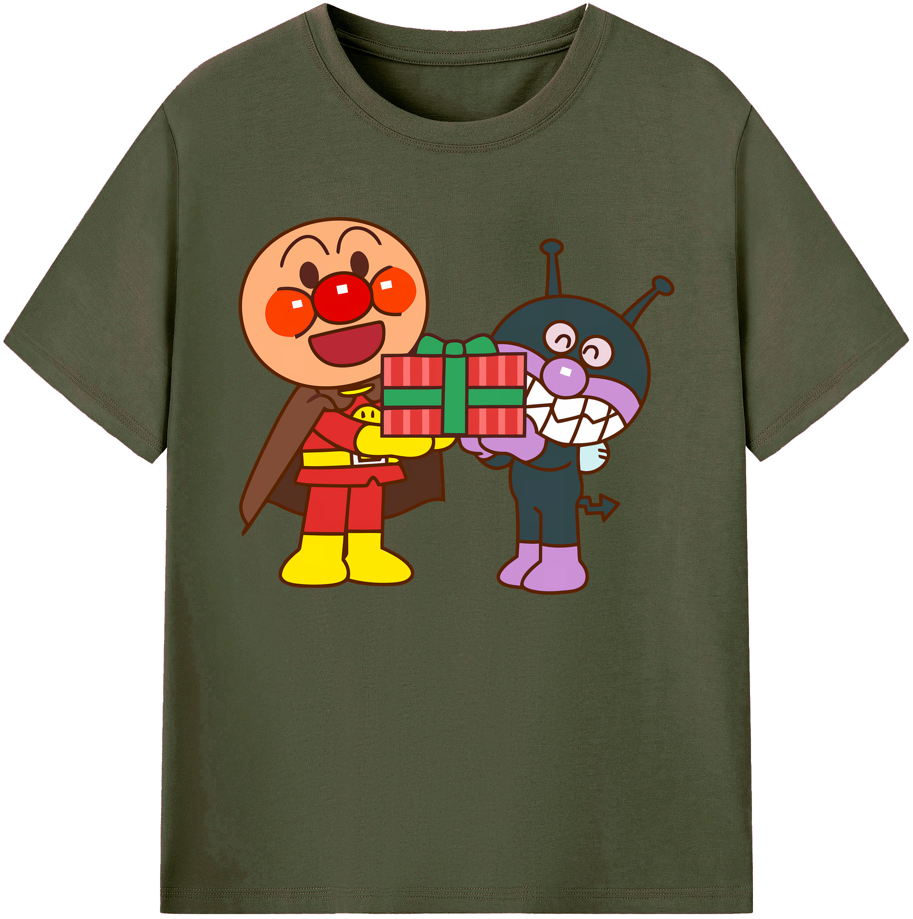（画像用） アンパンマン Anpanman 綿100％ メンズ半袖Tシャツ｜肌触りやわらか＆通気性